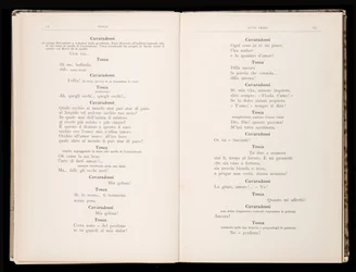 Libretto della Tosca by Giacomo Puccini, Edition Ricordi, Italy