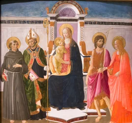 Madonna and Child Enthroned with Saints