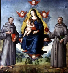 Madonna and Child, flanked by SS Francis of Assisi and Anthony of Padova