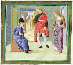 Man and Woman before their Judge, from 