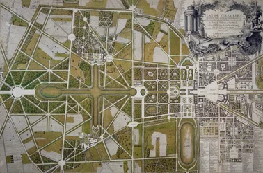 Map of Villa Mansi and its gardens in Capannori, Italy