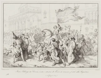 Marco Pelliciajo from Crema incites the citizens of Treviso to remain loyal to the Republic