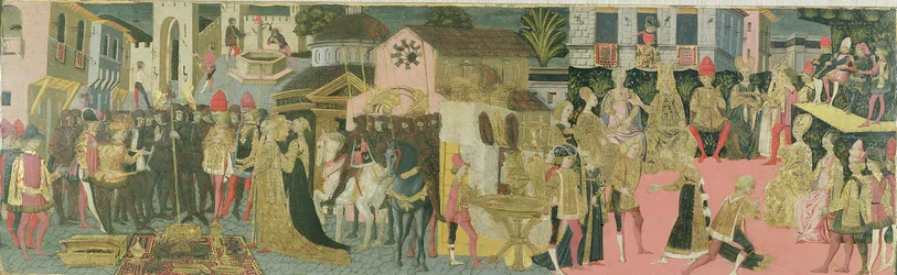Marriage Ceremony on Cassone Panel, Florentine School, c.1430