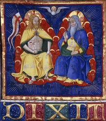 The Trinity (miniature from an illuminated choirbook)