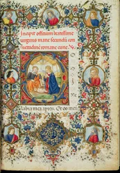 Adoration of the Christ Child, from a Book of Hours, Italian