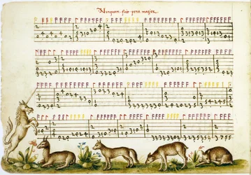 Music sheet from Compositione di Meser Vincenzo Capirola composed by Vincenzo Capirola (1474-1548)