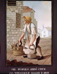 Neapolitan small trades: the travelling seller of food products