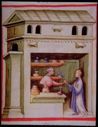 Vinegar syrup, from Tacuinum Sanitatis