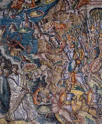 Panel with Mosaic, Central Nave, Basilica of Santa Maria Maggiore, Rome, Italy