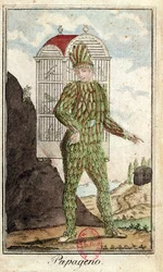 Papageno the bird-catcher, from The Magic Flute by Wolfgang Amadeus Mozart (1756-91)