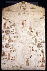 Portolan Chart of the Mediterranean and Northern Europe
