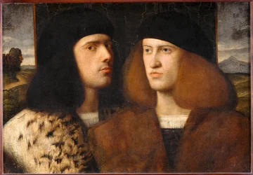 Portrait of two young men