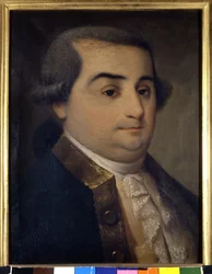 Portrait of Cesare Bonesana, Marquis of Beccaria (1738 - 1794), Italian jurist. Anonymous painting of the 18th century. Museo de Milan. Milan
