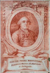 Portrait of Italian composer Davide Perez