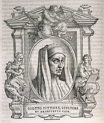 Portrait of Giotto di Bondone from Vasari