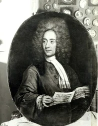Portrait of the Composer Tomaso Giovanni Albinoni (1671-1751) Holding a Music Score
