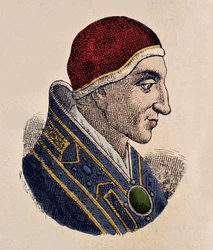 Portrait of Pope John XV (985-996)