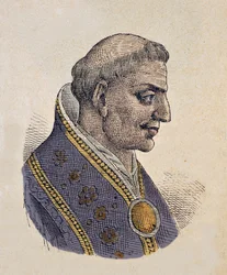 Portrait of Pope Sisinnius (708)