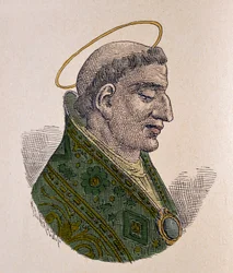 Portrait of Pope Agatho (678-681)