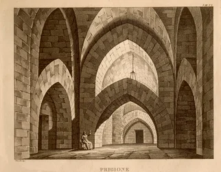 Prison, set design for act 1 of 