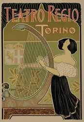 Reproduction of a Poster Advertising the Theatre Royal, Turin