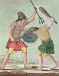 Roman Gladiators, from L