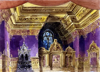 Set Design for the Opera "Lucrezia Borgia" by Gaetano Donizetti, Milan