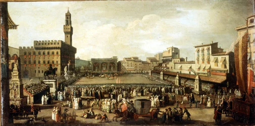 Show on Signoria Square in Florence.