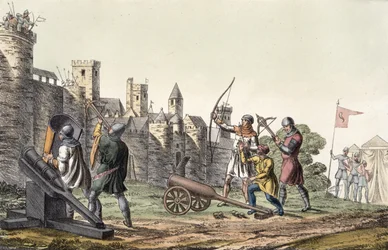 Soldiers and Artillery of the 15th Century, plate 16 from The History of the Nations