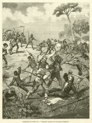 Pisacane Attacked by Furious Peasants, Expedition of Sapri (1857)