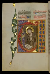 St Scholastica with Open Book