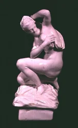 Statuette, after a bronze by Giambologna, Vinovo factory, late 18th century