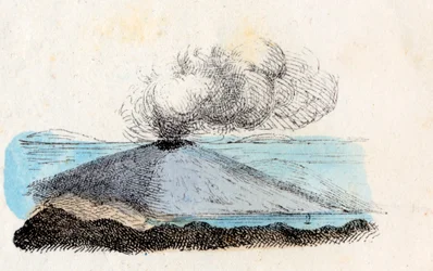Steaming or resting volcano