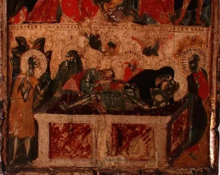 The Deposition of Christ, bottom half of a panel