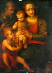 The Holy Family and St John
