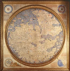 The Mappa Mundi of Fra Mauro, a Camaldolese Monk from the Monastery of San Michele in Murano