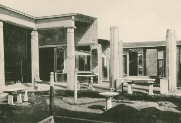 The Viridarium in the House of the Vettii as it is