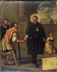 The Blessed Garcia Martinez (Garcia Martinez wounded), Neapolitan School