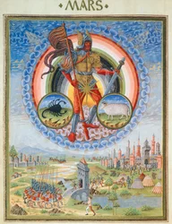 The Planet Mars and a Castle under Siege