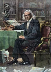 Theodor Mommsen, German historian and politician (Nobel Prize in Literature 1902) - in "La Tribuna illustrata"
