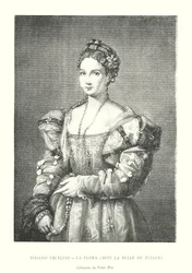 Tiziano Vecellio, La Flora, Called The Beauty of Titian, Collection of the Pitti Palace