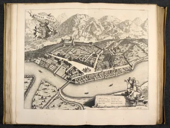 View of Aosta, Piedmont, Italy