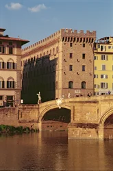 View of the Museo Ferragamo and Ponte Santa Trinita