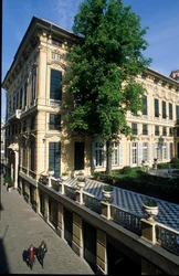 View of the Palace Bianco (or Palace of Luca Grimaldi) built in 1530 and 1540 in Genoa, Italy