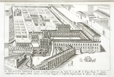 View of the Papal Palace at Monte Cavallo