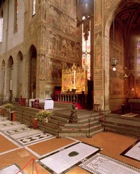 View of the church apse