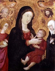 Virgin and Child with S. Bernadino, Sigismund, Clare and Crescentius, 2nd Half of 15th Century