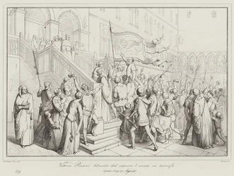 Vittore Pisani Freed from Prison and Carried in Triumph