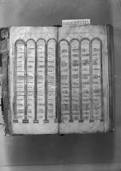MS ff.5v-6r Cannon Tables, from the Codex Fuldensis