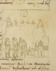 The Sages Study the Movement of the Stars to Determine the Exact Date of Passover, from Ortopascha by the Pilgrim Priscian